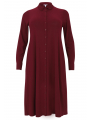 Dress Buttoned Long DOLCE - dark red