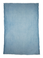 Shawl crispy wool light blue - blue