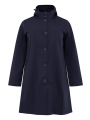 Raincoat hooded - brown black blue