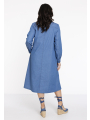 Blouse dress CHAMBRAY - blue
