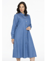 Blouse dress CHAMBRAY - blue