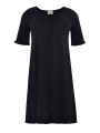 Dress ruffled ORGANIC COTTON - black blue
