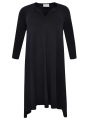 Dress pointy ORGANIC COTTON - black blue