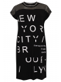 Dress mesh shoulders NYC - black 