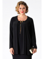 Shirt pleated necklace DOLCE - black 