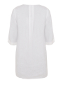 Tunic-blouse A-line LINEN - white 